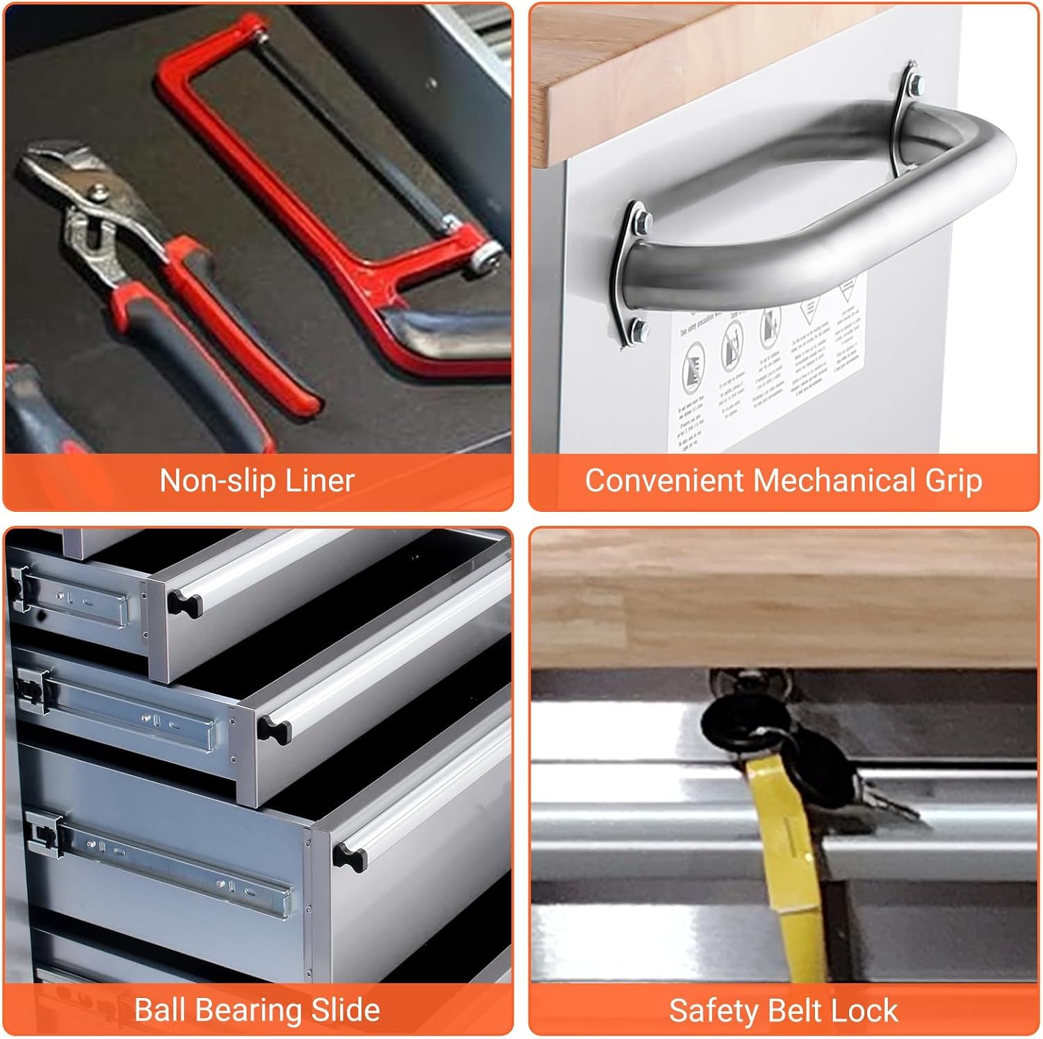 Tacleekii 72 Inch Rolling Tool - Workshop Tools Cabinet 评论和价格