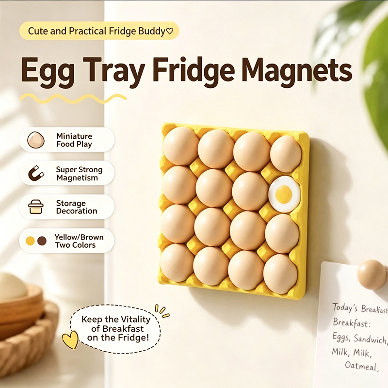 Funny Egg Tray Refrigerator Ma - Magnetic Parts Tray 评论和价格
