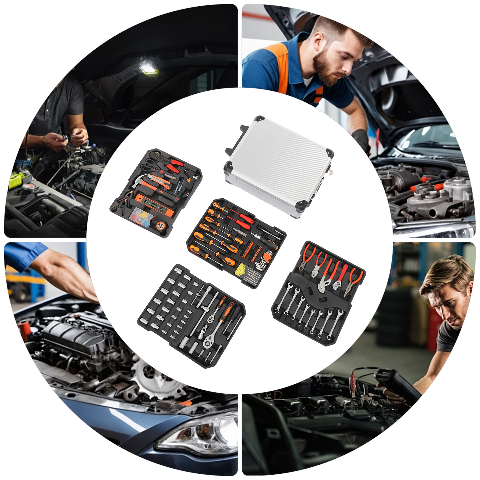 187PCS Carbon Steel Automotive - Hand Tools Maintenance Workshop 评论和价格