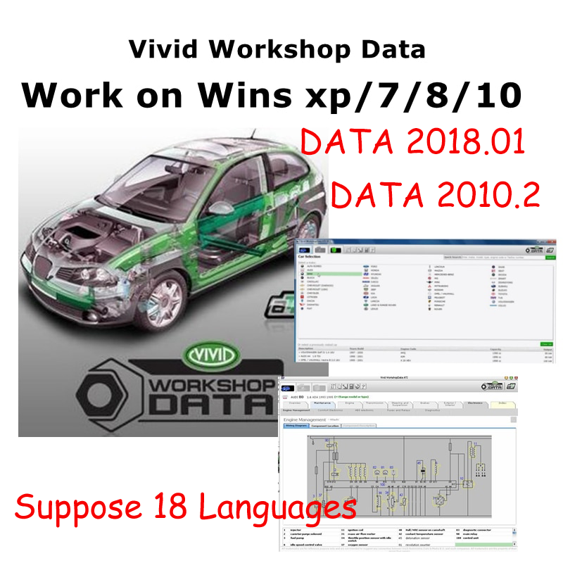 2018 or 2010 Automotive Vivid  - Workshop Tools English 评论和价格