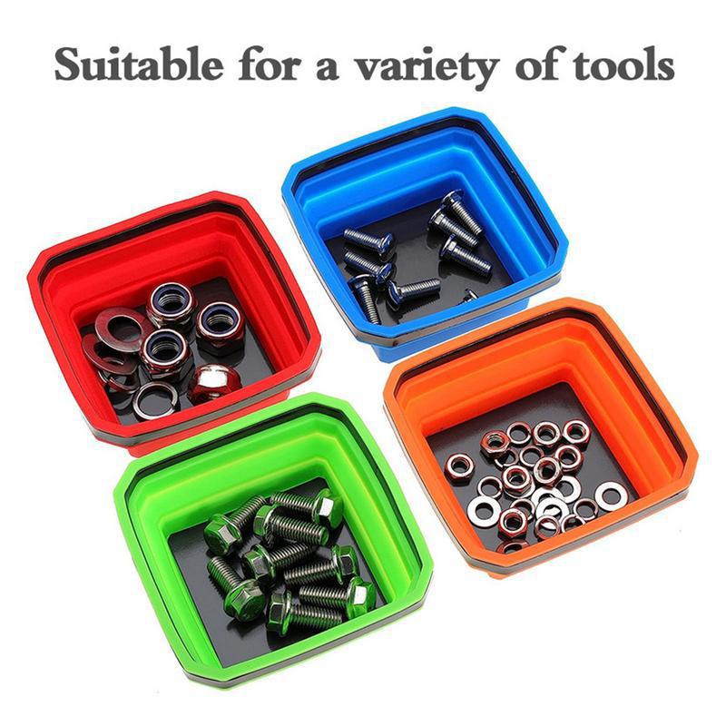 Color Square Silicone Foldable - Magnetic Parts Tray 评论和价格