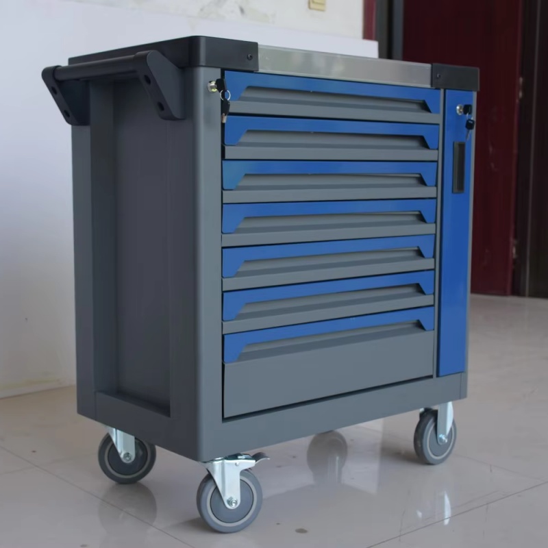 7-Drawer Lockable Rolling Stee - Workshop Tools Cabinet 评论和价格