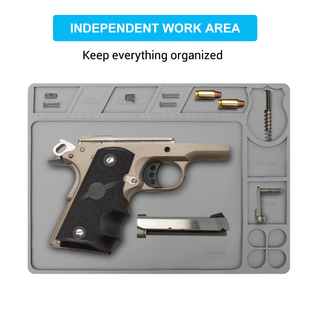 Pistol Gun Cleaning Mat Gun Ma - Magnetic Parts Tray 评论和价格